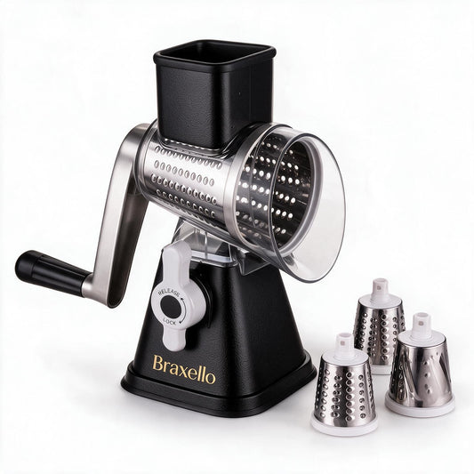 Braxello 3-in-1 Multi Functional Rotary Grater